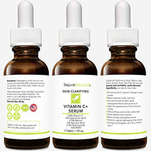 Load image into Gallery viewer, Vitamin C Serum Plus 5% Hyaluronic Acid, 2.5% Retinol, 2% Salicylic Acid, 3.5% Niacinamide, 10% MSM, 20% Vitamin C - Anti Aging Anti Wrinkle Skin Clearing Serum Organic Skin Care for Face and Eyes 1oz
