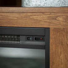 Load image into Gallery viewer, WE Furniture Tall Rustic Wood Fireplace Stand for TV's up to 64" Living Room Storage, Barnwood Brown
