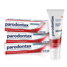 Load image into Gallery viewer, Parodontax Whitening Toothpaste for Bleeding Gums, Teeth Whitening and Gingivitis Treatment - 3.4 Ounces (Pack of 3)
