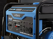 Load image into Gallery viewer, Pulsar PG10000B16 Portable Dual Fuel Generator-8000 Rated 10000 Peak Watts-Gas &amp; LPG Electric Start-Switch-&amp;-Go Build in, RV Ready-CARB Compliant, 10, 000W, Black
