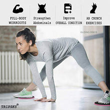 Load image into Gallery viewer, Tripsky Fitness exercise Core sliders,Workout Equipment at home,Double Sided Gilder Strength Slides Discs Work Smoothly on Any Surface Perfect for Stretch Strength Abdominal Core Exercise (Set of 2)
