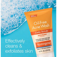 Load image into Gallery viewer, Neutrogena Oil-Free Acne Face Scrub, 2% Salicylic Acid Acne Treatment, Daily Face Wash to Prevent Breakouts, Oil Free Exfoliating Facial Cleanser for Acne-Prone Skin, 4.2 fl. oz

