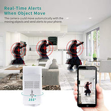 Load image into Gallery viewer, Indoor Camera with Sensor Light, 1080P HD Wireless Smart Home Security Camera Wifi Camera with Night Vision, 2-Way Audio Person Detection Pet Camera Nanny Cam Baby Monitor, Support Local/Cloud Storage
