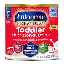 Load image into Gallery viewer, Enfagrow Premium Toddler Nutritional Drink 24 oz. Powder Can, Dual Prebiotics for Immune Support, DHA for Brain Development, Iron, Non-GMO, Natural Milk Flavor (Former Toddler Next Step) from Enfamil
