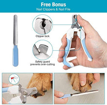 Load image into Gallery viewer, BKVESHI Dog Nail Grinder,Pet Nail Trimmer Adjustable 2-Speed Quiet Pet Nail Grinder with Dog Nail File &amp; Nail Clipper 3 Sanding Ports Smoothing USB Rechargeable for Small Medium Large Dogs &amp; Cats

