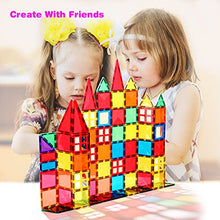 Load image into Gallery viewer, Magnetic Tiles Building Blocks STEM Magnet Blocks Toys for 3+ Year Old Boys and Girls,Educational Toy Gifts for Toddlers Kids Develop Children's Ability to Observe,Imagine,Practice.
