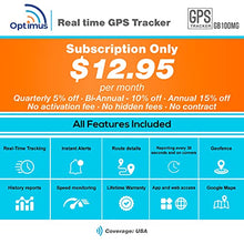 Load image into Gallery viewer, Optimus GB100M 4G LTE - Easy Install on Car's Battery GPS Tracker
