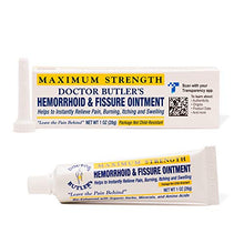 Load image into Gallery viewer, Doctor Butler's Hemorrhoid &amp; Fissure Ointment - Hemorrhoid Treatment with Lidocaine, Aloe Vera, Amino Acids, Essential Oils, Fast Acting Hemorrhoid Cream for Itching, Swelling and Maximum Pain Relief
