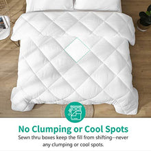 Load image into Gallery viewer, APSMILE 3 Pieces All-Season Down Alternative Comforter Set with Shams, Ultra-Soft Cloud Fluffy Cooling Breathable Microfiber Quilted Bed Comforter Duvet (King, White)
