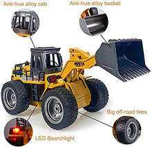 Load image into Gallery viewer, Remote Control Bulldozer Toys 1:18 Hobby RC Trucks Caterpillar Aluminum Alloy Rc Front Loader 4WD for 4-15 Years Old Boys Kids Birthday Christmas Gift

