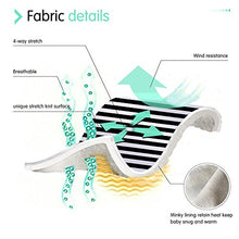 Load image into Gallery viewer, Stretchy Baby Car Seat Covers for Boys Girls, Infant Car Canopy for Spring Autumn Winter,Snug Warm Breathable, Zipped Window,Universal Fit,Black White Stripe-Patented Design
