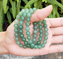Load image into Gallery viewer, Natural Green Aventurine Gemstone Bracelet 7 inch Stretchy Chakra Gems Stones Healing Crystal Birthday Gift (Unisex) GB8-22
