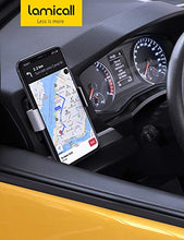 Load image into Gallery viewer, Car Cell Phone Mount, Lamicall Air Vent Clip Holder, Universal Stand Hands Free Cradle Compatible with Phone 12 Mini 11 Pro Xs Xs Max Xr X 8 7 6 6s Plus SE and Other 4.7-6.5'' Smartphones - Silver
