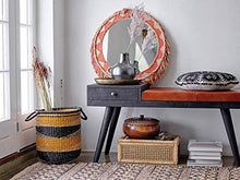 Load image into Gallery viewer, Creative Co-Op Woven Rattan Glass Lids &amp; Fir Wood Frame (Set of 2 Sizes) Display Boxes, Beige

