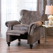 Load image into Gallery viewer, Christopher Knight Home Walder Tufted Microfiber Recliner, Warm Stone
