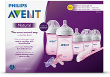Load image into Gallery viewer, Philips Avent Natural Baby Bottle Pink Gift Set, SCD206/11
