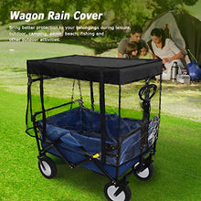 Load image into Gallery viewer, VOONKE Wagon Rain Cover, Push-Pull Wagon Rain Cover Canopy,Folding Wagon Canopy Attachment, Suitable for Outdoor Camping Picnic Waterproof Transparent Wagon Cover（Suitable for Half-Folded Wagon）
