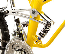 Load image into Gallery viewer, Titan #135 Glacier PRO Alloy Dual Suspension All Terrain 21-Speed 19-Inch Frame Mountain Bike, Yellow/Black, Large
