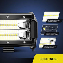 Load image into Gallery viewer, Nilight 18001F-B 2PCS 5Inch 72W Double Row Flood Bar 10800Lumens Driving Fog Led Off Road Lights for Trucks Jeep ATV UTV SUV Boat Marine,2 Years Warranty
