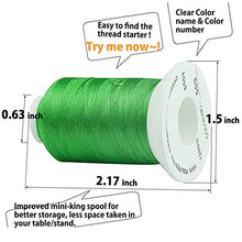 Load image into Gallery viewer, Simthread 63 Brother Colors Polyester Embroidery Machine Thread Kit 40 Weight for Brother Babylock Janome Singer Pfaff Husqvarna Bernina Embroidery and Sewing Machines 550Y
