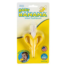 Load image into Gallery viewer, Baby Banana - Yellow Banana Toothbrush, Training Teether Tooth Brush for Infant, Baby, and Toddler
