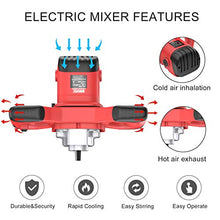 Load image into Gallery viewer, IMAYCC Portable Concrete Mixers 2100W Adjustable 6 Speed Handheld Electric Concrete Cement Mixer Thinset Mortar Grout Plaster Paint Mixer Stirring Tool AC 110V
