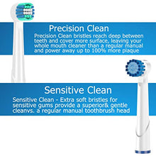 Load image into Gallery viewer, KHBD Replacement Brush Heads for Braun Oral B Electric Toothbrush, Pack of 8 Precision Clean, 8 Sensitive Clean (soft), Electric Toothbrush Replacement Toothbrush Heads for Oral-b Vitality - 16 Pack
