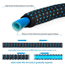 Load image into Gallery viewer, 50ft Garden Hose Expandable Water Hose, 3/4” Solid Brass Fittings &amp; 9 Function Spray Nozzle &amp; Extra Strength Fabric 3-Layers Latex Core, Lightweight Flexible Pocket Hoses for Lawn Plants Car Washing

