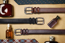 Load image into Gallery viewer, Mens Belt, Autolock Genuine Leather Dress Belt Classic Casual 1 1/4" Wide Belt With Single Prong Buckle
