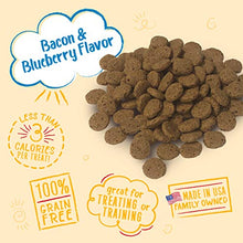 Load image into Gallery viewer, Charlee Bear Grain Free Crunch Dog Treats, Bacon &amp; Blueberry Flavor, 8 oz
