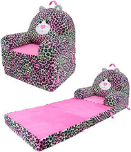 Load image into Gallery viewer, Soft Landing Amazon Exclusive Elite Seats | Compressed Premium Character Sofa Seat &amp; Transformable Fold-Out Lounger with Carrying Handle – Leopard
