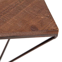 Load image into Gallery viewer, Three Step Wood and Metal Geometric Triangle Wall Shelf
