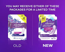 Load image into Gallery viewer, Always Discreet Extra Heavy Long Incontinence Pads, Up to 100% Leak-Free Protection, Total 90 Count
