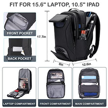 Load image into Gallery viewer, FENRUIEN Business Travel Backpack for Men, 4-layer Water Resistant Computer Backpack Fits 15.6 Inch Laptop with USB Charging for Daily Work Office Airplane
