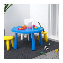 Load image into Gallery viewer, Ikea Mammut Children's Table Indoor Outdoor Blue 903.651.80 Size 33 1/2"
