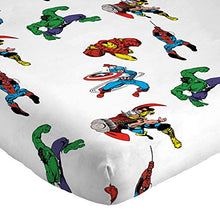 Load image into Gallery viewer, Marvel Avengers Comic Cool Twin Sheet Set - 3 Piece Set Super Soft and Cozy Kid’s Bedding Features Captain America, Spiderman, &amp; Iron Man - Fade Resistant Microfiber Sheets (Official Marvel Product)
