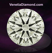 Load image into Gallery viewer, Venetia Top Grade Realistic Hearts and Arrows Cut Round Loose NSCD Simulated Diamond 2 Carat 8mm Super Sparkling White Fire cubic zirconia cz LS8mrd
