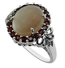 Load image into Gallery viewer, Carillon Chocolate Moonstone Natural Gemstone Oval Shape 18K White Gold Ring For Women for Men | Size: 4 to 10
