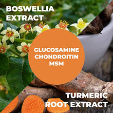 Load image into Gallery viewer, Bundle Glucosamine with Chondroitin Turmeric MSM Boswellia + Immune Support Supplement with Olive Leaf Extract. Joint Support + Adult Daily Immune Defense with Antioxidants
