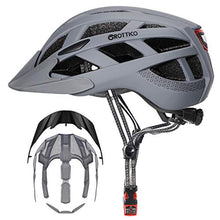 Load image into Gallery viewer, GROTTICO Adult-Men-Women Bike Helmet with Light - CPSC Certified for Mountain Road Bicycle Helmet with Replacement Pads &amp; Detachable Visor
