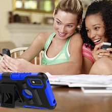 Load image into Gallery viewer, CaseTank for T-Mobile Revvl 4 Case,TCL Revvl 4 Case W Built-in Kickstand Heavy Duty Shockproof Hard PC Back&amp; Soft TPU Inner Armor,Blue
