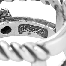 Load image into Gallery viewer, American West Sterling Silver Blue Turquoise Gemstone 5-Stone Split Band Flower Ring Size 5
