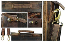 Load image into Gallery viewer, 18 Inch Vintage Computer Leather Laptop Messenger Bags for Men Leather Briefcase Shoulder Bag Man &amp; Women Bag (rustic brown)
