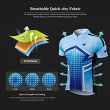 Load image into Gallery viewer, FEIXIANG Men’s Cycling Jersey, Short Sleeve Riding Bike Top Shirts Zipper Cool Dry Biking Clothing with 3 Rear Pockets
