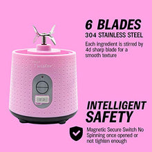 Load image into Gallery viewer, Fruit Twister Portable Blender for Shakes and Smoothies, Personal handheld Mini Travel Size 13 Oz (380ml), Battery Operated and USB Rechargeable Home Office Gym Beach Purple
