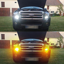 Load image into Gallery viewer, Phinlion Super Bright White Amber Dual Color Switchback 3157 3155 3057 3457 4157 LED Bulbs with Projector for Car Parking Turn Signal Lights
