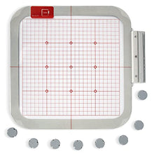 Load image into Gallery viewer, Metal/Magnetic Magnet Hoop for Brother/Babylock Embroidery Machine 9 1/2" x 9 1/2" Square - Brother Dream Machine XV8500D XV8550D Babylock Destiny, Destiny II
