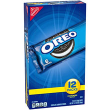 Load image into Gallery viewer, OREO Chocolate Sandwich Cookies, School Lunch Box Snacks, 12 Snack Packs
