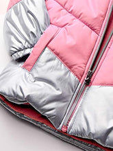 Load image into Gallery viewer, LONDON FOG Girls' Little Snowsuit with Snowbib and Puffer Jacket(Discontinued), Unicorn Rose Gold Foil, 6X
