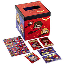 Load image into Gallery viewer, Hallmark Valentines Day Cards for Kids and Mailbox for Classroom Exchange, Harry Potter (1 Box, 32 Valentine Cards, 35 Stickers, 1 Teacher Card), 5VBX2958
